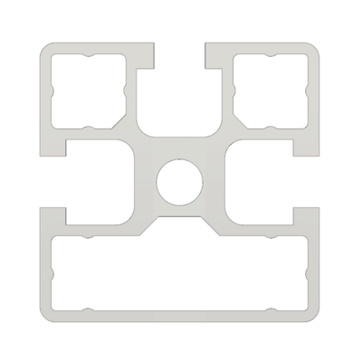 10-4545S1-0-1000MM MODULAR SOLUTIONS EXTRUDED PROFILE 45MM X 45MM 1G SMOOTH SIDE, CUT TO THE LENGTH OF 1000 MM